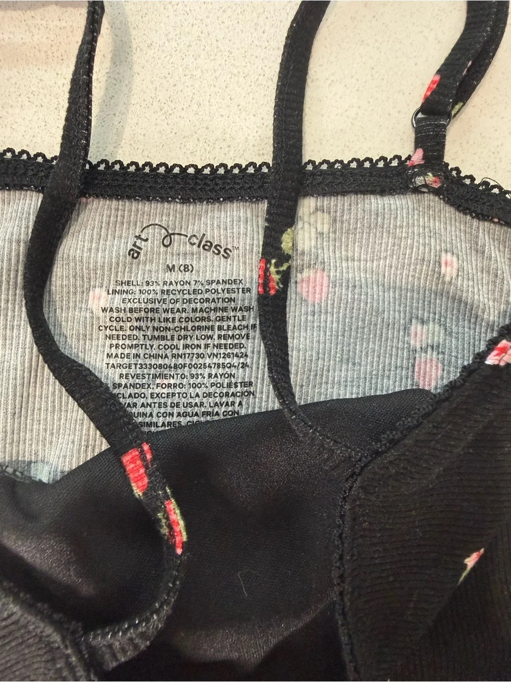 art class straps cherry sundress